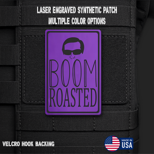 Boom Roasted Morale Patch | Made in USA | VELCRO® Brand Hook Backing