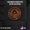 Dumpster Fire Response Team Funny Morale Patch | Made in USA | VELCRO® Brand Hook Backing