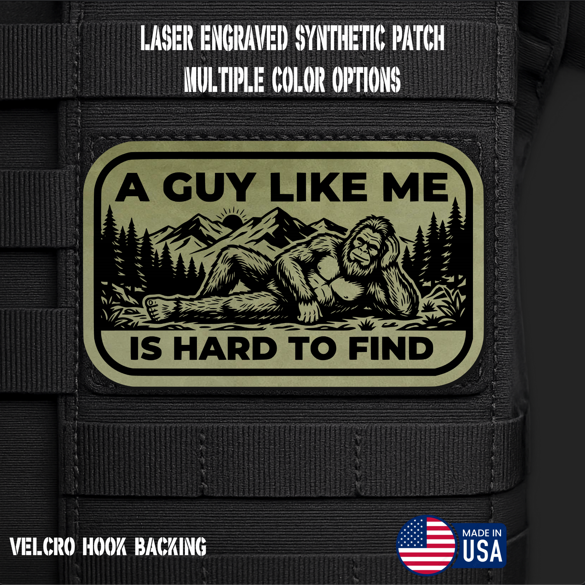 Guy Like Me is Hard to Find (Option 2) Funny Morale Patch | Made in USA | VELCRO® Brand Hook Backing