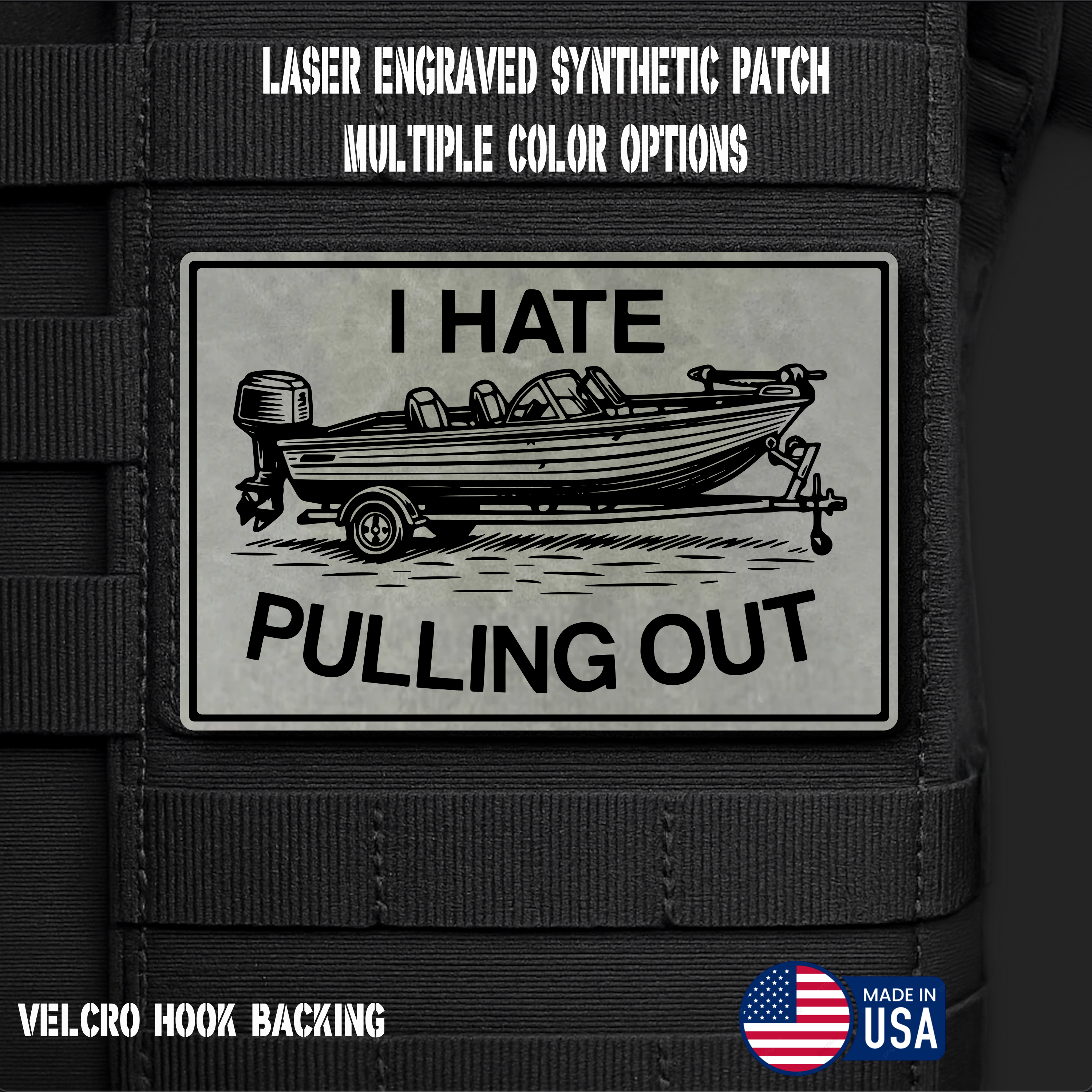 I Hate Pulling Out Funny Morale Patch | Made in USA | VELCRO® Brand Hook Backing