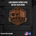 Spitters are Quitters Funny Morale Patch | Made in USA | VELCRO® Brand Hook Backing
