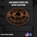 Support Your Local Bearded Dad Funny Morale Patch | Made in USA | VELCRO® Brand Hook Backing
